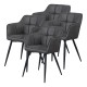 Комплект трапезарни столове 4 Birmingham тъмносив []