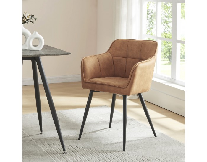 Комплект трапезарни столове 4 Birmingham Brown []