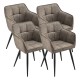 Комплект трапезарни столове 4 Birmingham Taupe []