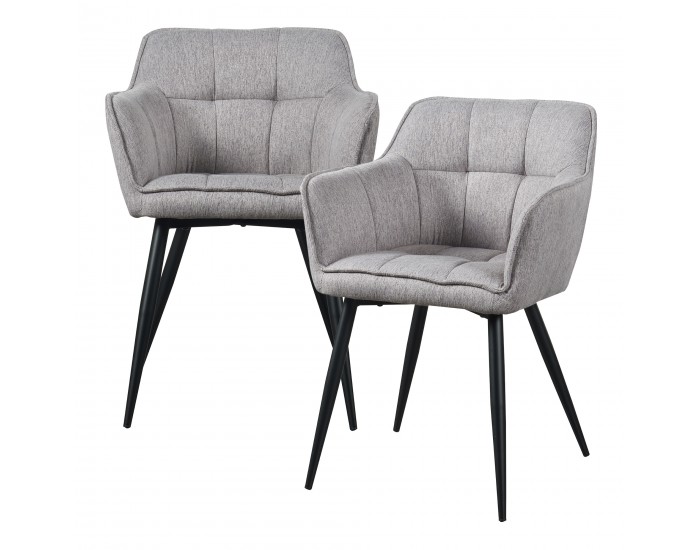 Комплект трапезарни столове 2 Birmingham Grey []