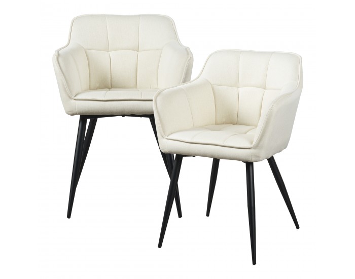 Комплект трапезарни столове 2 Birmingham Beige []