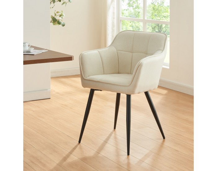 Комплект трапезарни столове 2 Birmingham Beige []