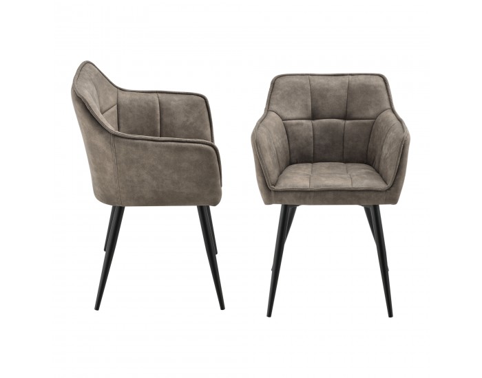 Комплект трапезарни столове от 2 Birmingham Taupe []