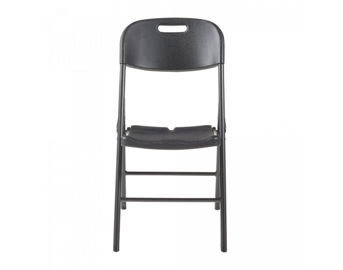 Комплект сгъваеми столове Ljusnarsberg от 4 пластмасови черни []