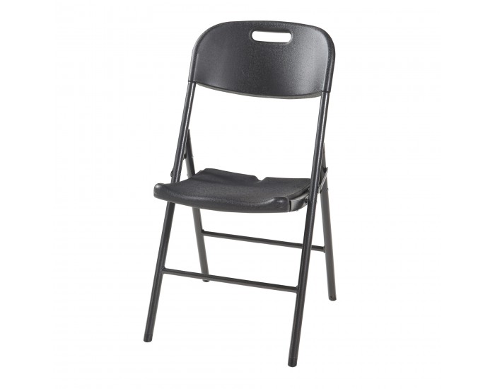 Комплект сгъваеми столове Ljusnarsberg от 2 пластмасови черни []