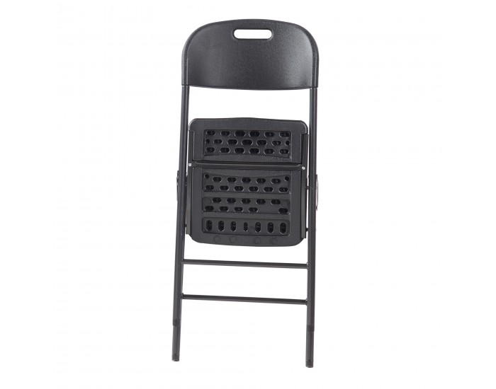 Комплект сгъваеми столове Ljusnarsberg от 2 пластмасови черни []