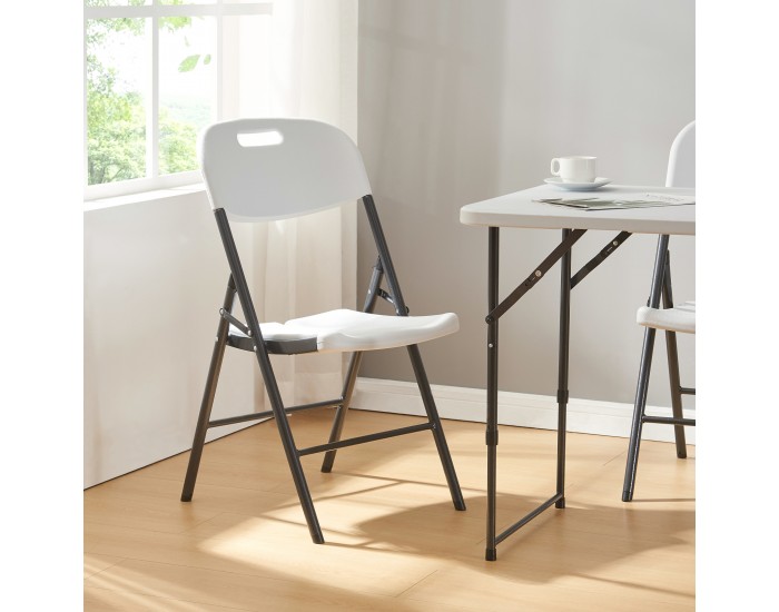 Сгъваем стол Ljusnarsberg комплект 2 пластмасови бели []