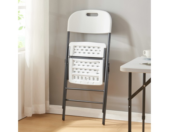 Сгъваем стол Ljusnarsberg комплект 2 пластмасови бели []