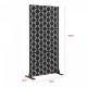 Преградна стена Basciano поцинкована стомана 180x90 см Черен []