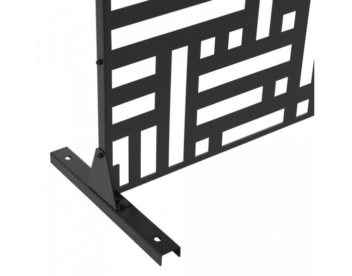 Преградна стена Bernalda 180x120 см стомана черна []