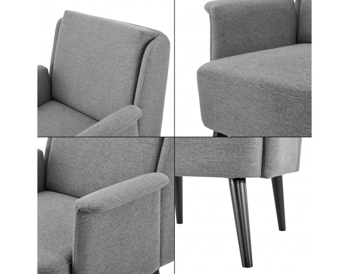 Тапицирано кресло Edling Grey []