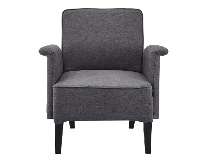 Тапицирано кресло Diespeck тъмно сиво []