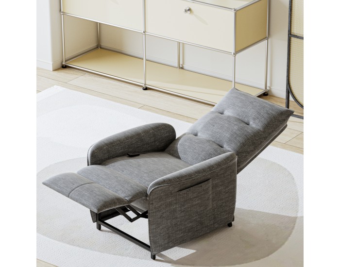 Електрическо кресло Savukoski 102x58x81см тъмно сиво []