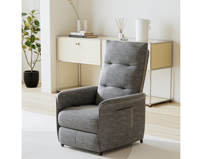 Електрическо кресло Savukoski 102x58x81см тъмно сиво []