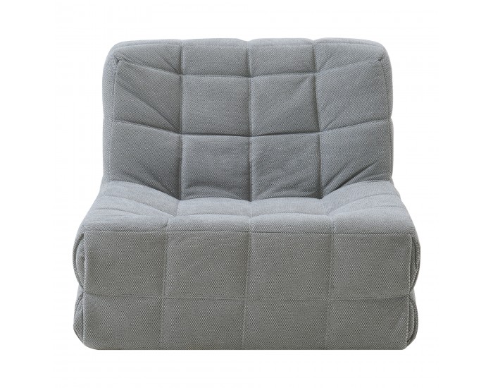 Стол за под Koskyvn 75x90x100 см текстилно сиво []