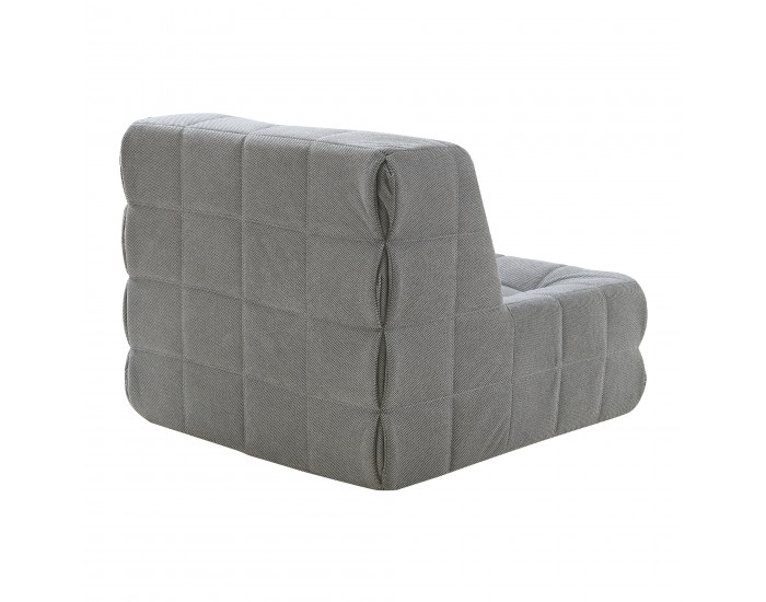 Стол за под Koskyvn 75x90x100 см текстилно сиво []