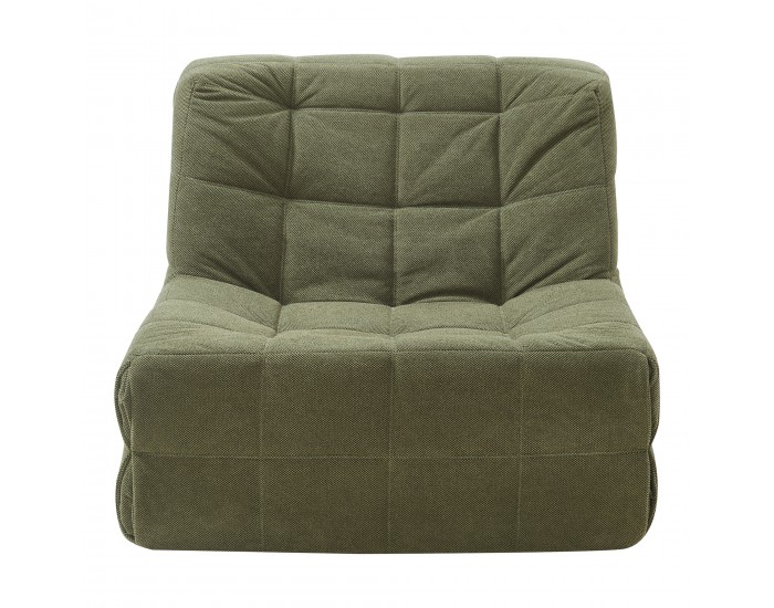 Стол за под Koskyvn 75x90x100 см текстил зелен []