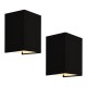 Стенна лампа Schwerin комплект от 2 черни []