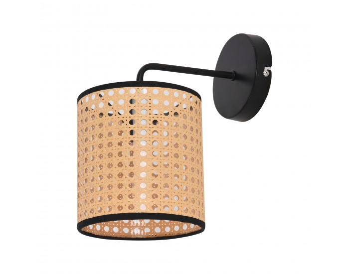 Комплект стенни лампи Southend от 3 бр., вид на ратан []