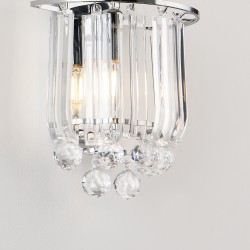 Аплик Alnwick E14 цвят хром [] - Лампи за стена