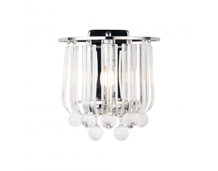 Комплект стенни лампи Alnwick от 2 броя E14 в цвят хром []