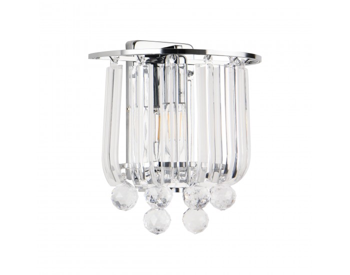 Комплект стенни лампи Alnwick от 2 броя E14 в цвят хром []