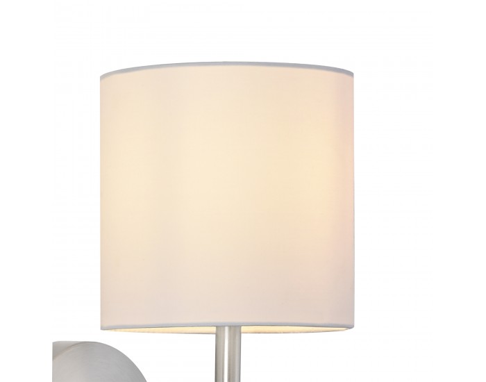 Комплект стенни лампи от 3 Winsford сребро / бяло []