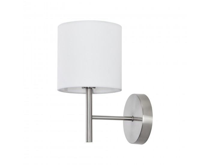 Комплект стенни лампи от 3 Winsford сребро / бяло []