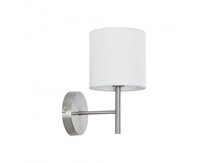 Комплект стенни лампи от 2 Winsford сребро / бяло []