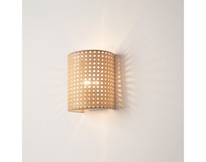 Комплект стенни лампи Ascot от 2 броя, визия на ратан []