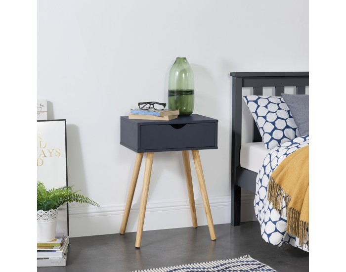 Помощна маса Sörby тъмно сива []