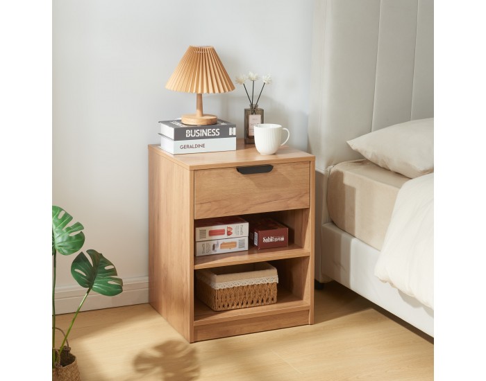 Нощно шкафче Varkaus 55x43x40см вид дъб []