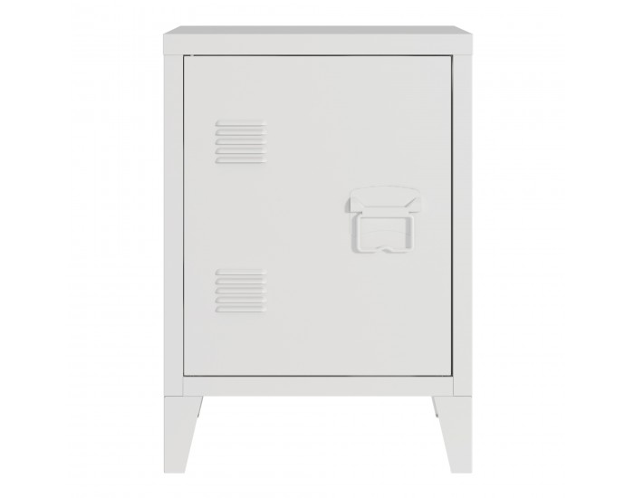 Нощно шкафче Inari дръжка дясна стомана бяла []