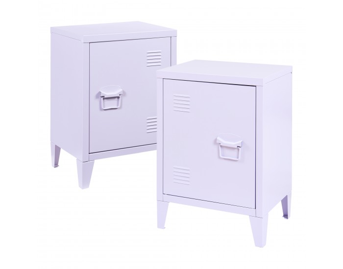 Нощно шкафче Инари комплект 2 дръжки дясна и лява лилаво []