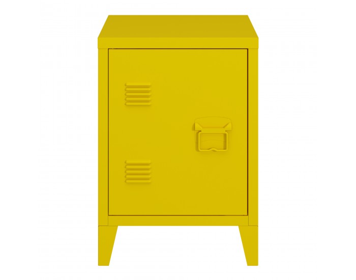 Нощно шкафче Inari дръжка дясна стоманена жълта []