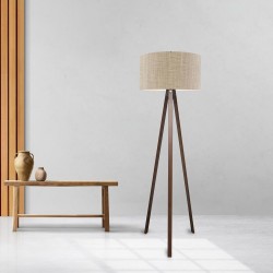 Подова лампа Newport светлокафява [] - Осветителни тела