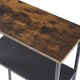 Стелаж за дърва Turku с рафтове 60x30x112 см []