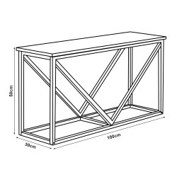 Стелаж за дърва Vaasa със седалка 100x30x50см [] - Външни съоражения