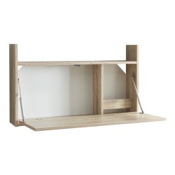 Сгъваемо бюро Rautalampi 83x48x14,5 см бяло/изглед дъб [] - Бюра