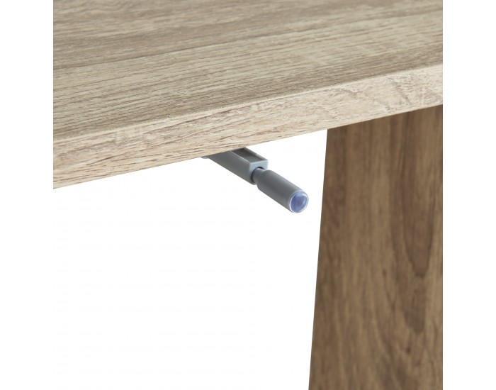 Сгъваемо бюро Rautalampi 83x48x14,5 см бяло/изглед дъб []