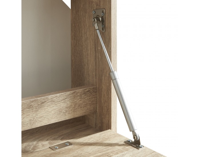 Сгъваемо бюро Rautalampi 83x48x14,5 см бяло/изглед дъб []