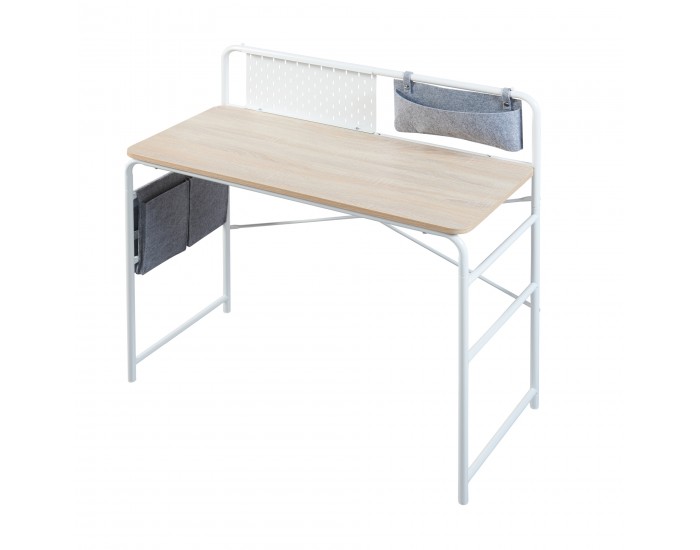 Бюро Dyrøy 98x98x46cm бяло/дъб []