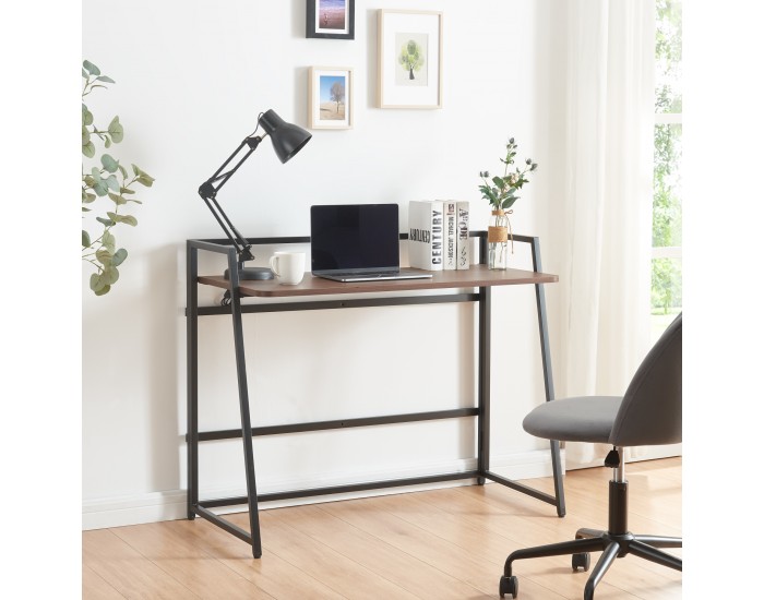 Сгъваемо бюро Ringerike 104.5x53x85.5cm черно/орех []