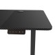 Маса с регулируема височина Stryn 140x60см черна []