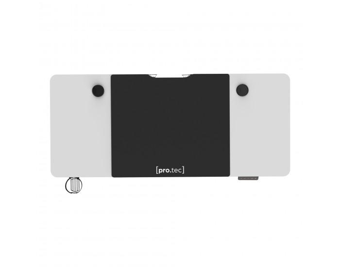 Маса с регулируема височина Stryn 140x60см бяла []