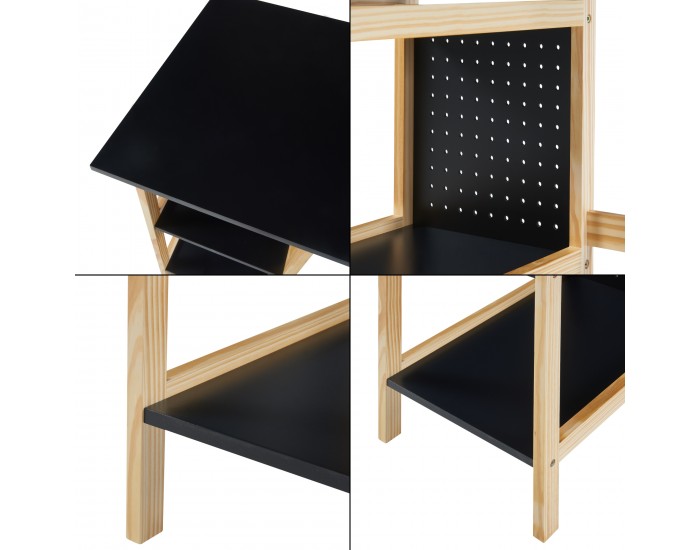 Бюро Dønna 120x60x75cm черно/дърво []