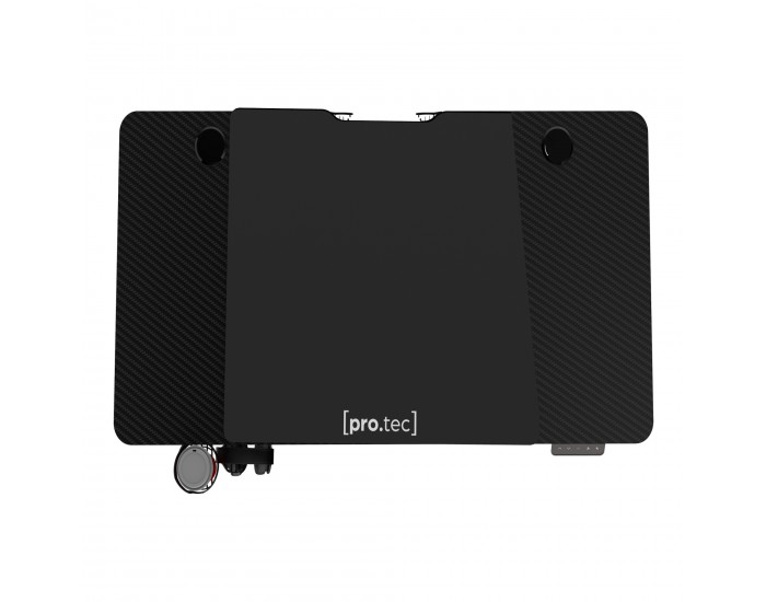 Маса с регулируема височина Stryn 120x60см черна []