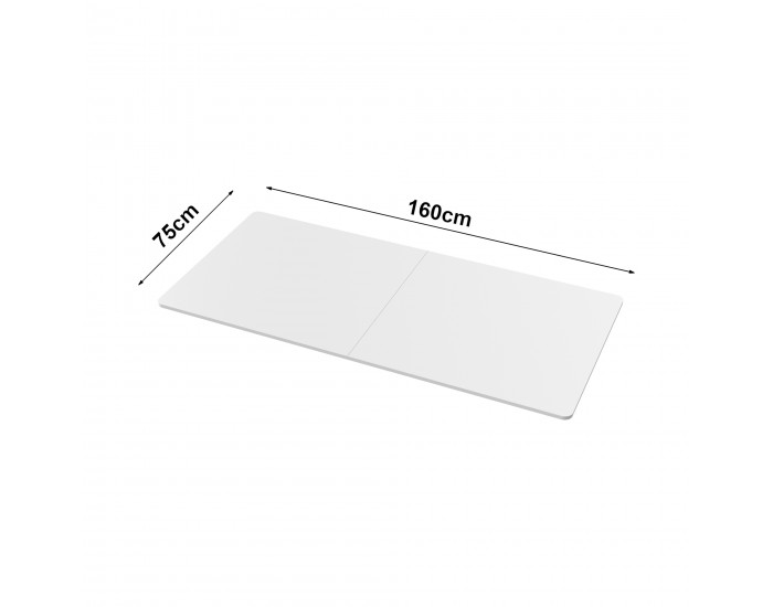 Плот за маса Kirkkonummi 160x75см бял []