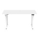 Бюро с регулируема височина Kirkkonummi 160x75cm бяло []
