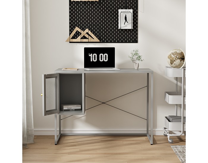 Бюро Sund Steel 75x100x50 см сиво []